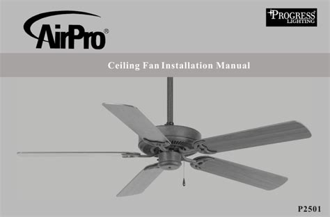 pancake ceiling fan installation instructions